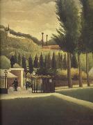 Henri Rousseau The Customs House oil